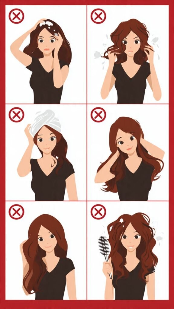 6 mistakes that make oily scalp worse - wrong shampoo, touching hair, and skipping wash