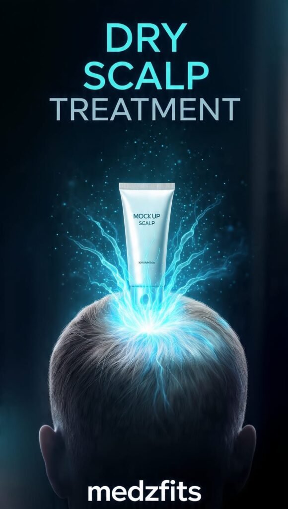 dry scalp treatment product for itchy flaky scalp with healing serum
