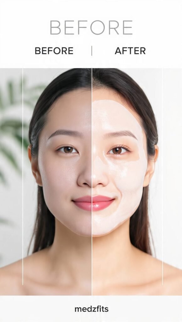 before after face mask diy face masks for glowing skin results