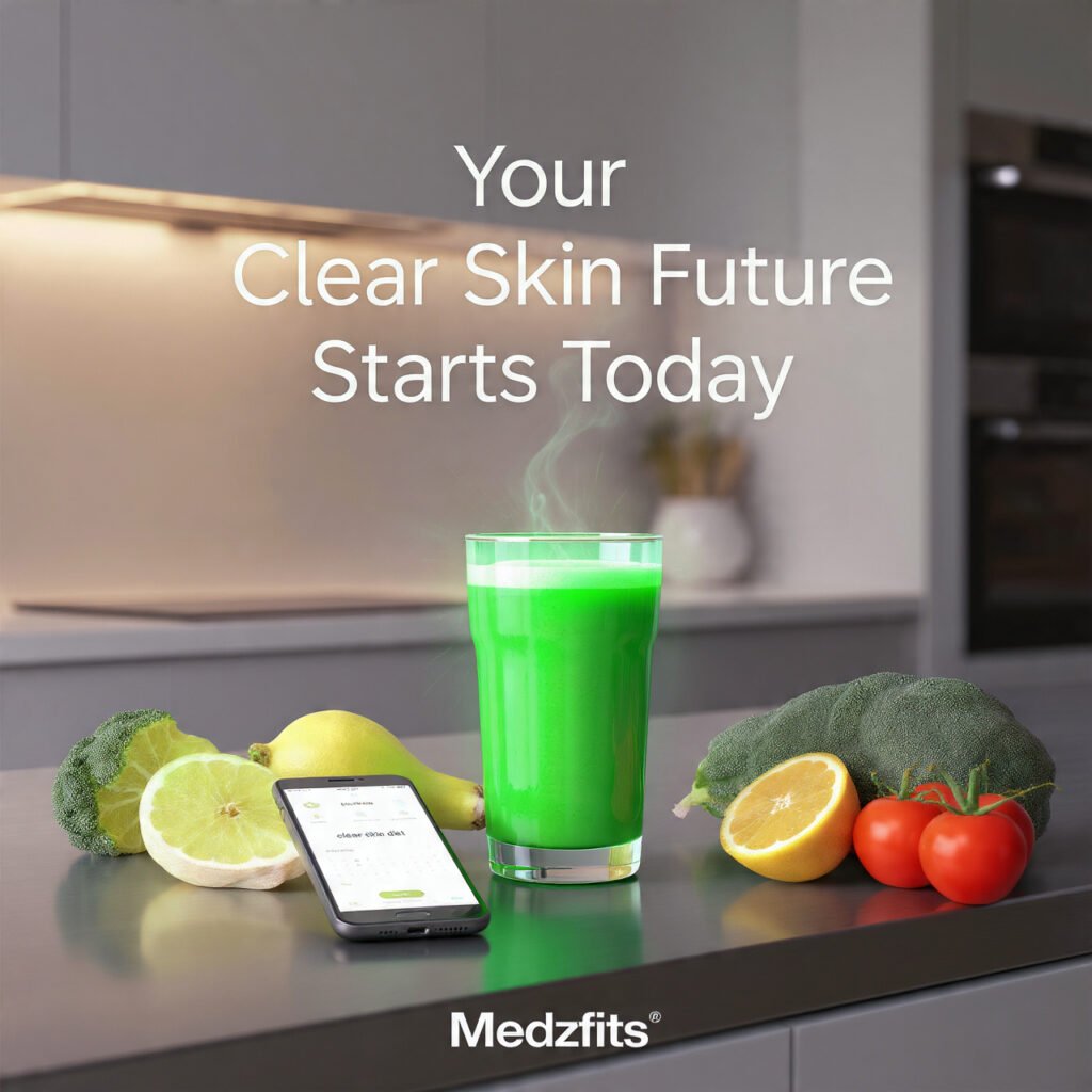 foods for clear skin 2026 futuristic diet plan with green smoothie