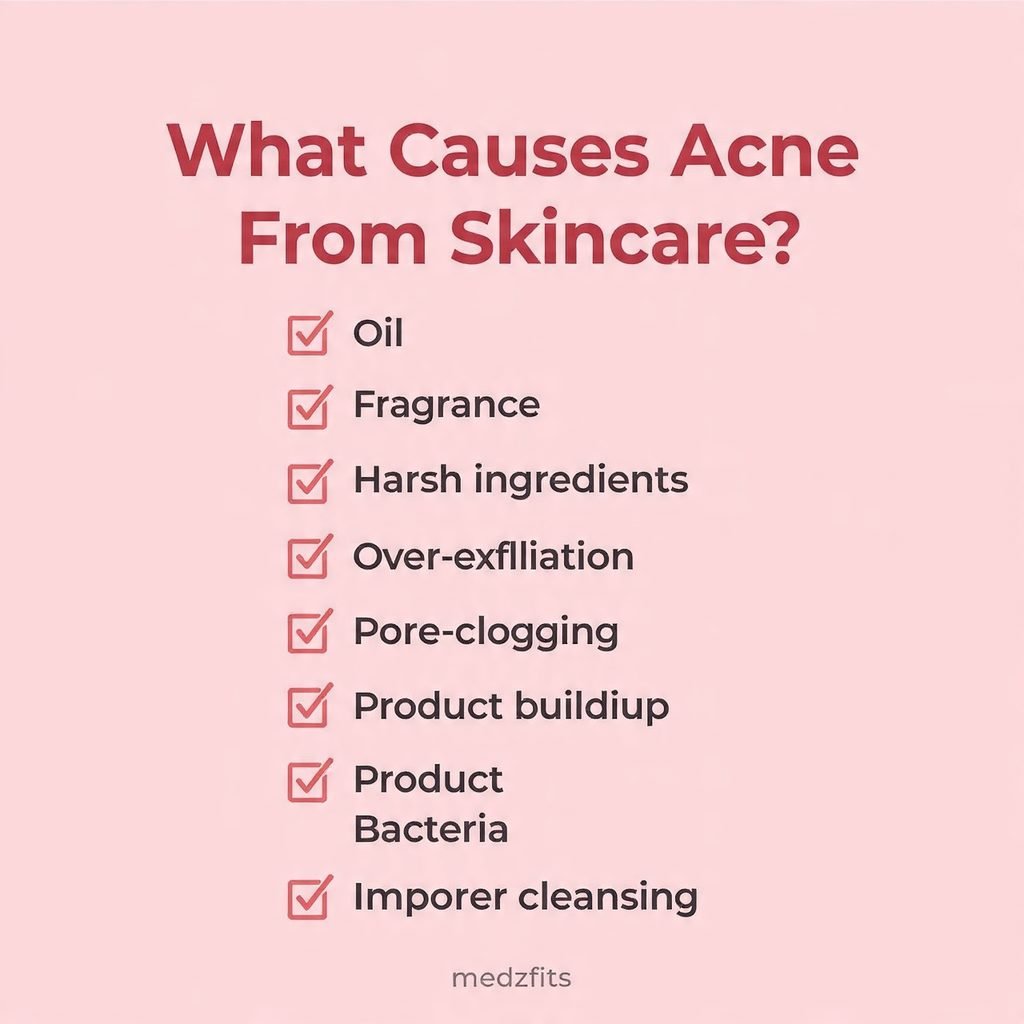 what causes acne from skincare checklist image medzfits