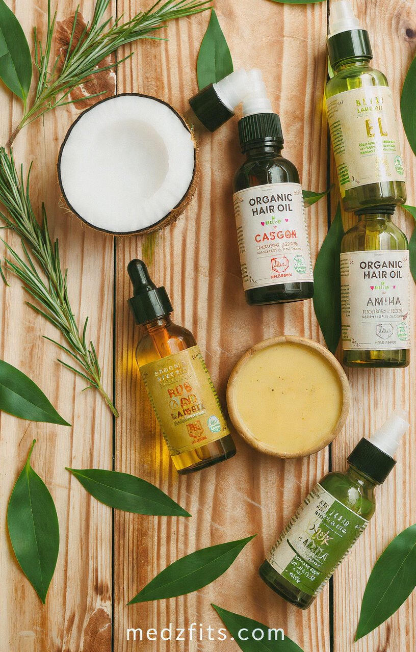 best organic hair oil bottles with natural ingredients 2026