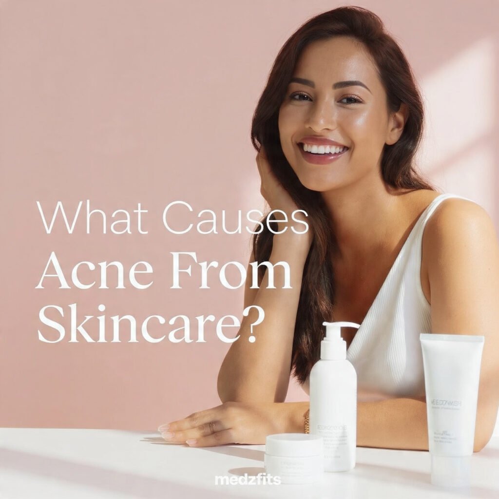what causes acne from skincare featured image medzfits