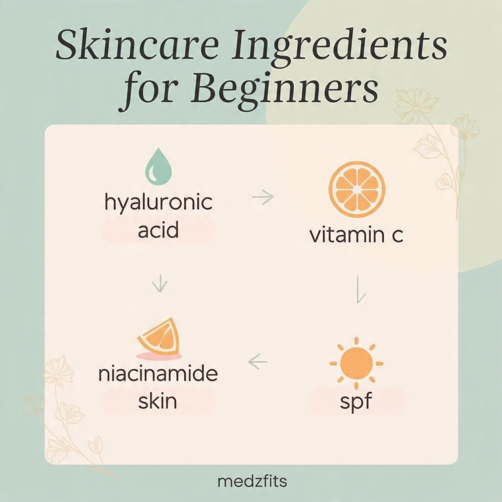 skincare routine for beginners 4 essential products cleanser moisturizer serum sunscreen medzfits